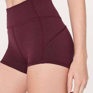 Lululemon In Movement Shorts Everlux 2.5" - Redwood (Maroon) Size 4